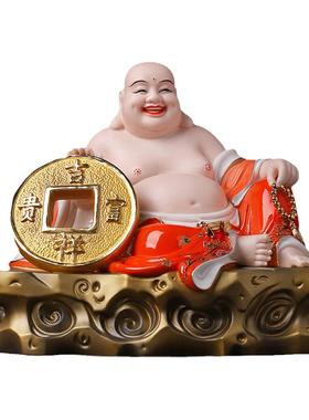 东方泥土《富贵吉祥》陶瓷弥勒