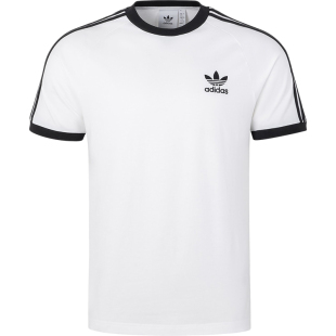 Adidas/阿迪达斯官方正品三叶草男士透气条纹运动修身短袖KB2460