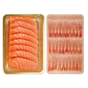 掬芥 三文鱼刺身新鲜冰岛进口生鱼片冰鲜中段鱼腩北极甜虾组合