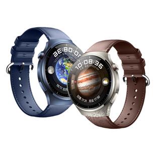 适用华为watch4pro手表新款蔚蓝地球真皮表带GT4运动GT3智能gt2pro男士watchgt4高级感3pronew腕带夏天透气女