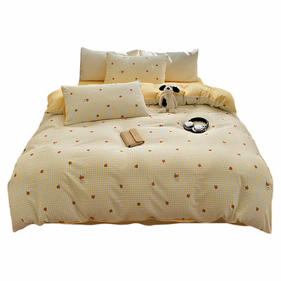 A类全棉床上用品四件套2025新款纯棉被套床单床笠学生宿舍三件套4