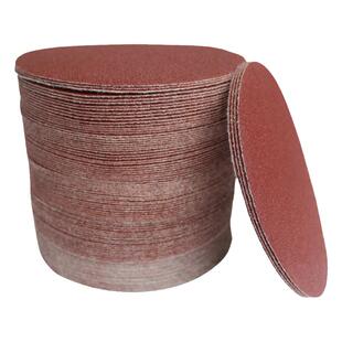 4寸植绒圆盘砂纸片100MM拉绒片打磨抛光自粘片木工角磨机气磨片