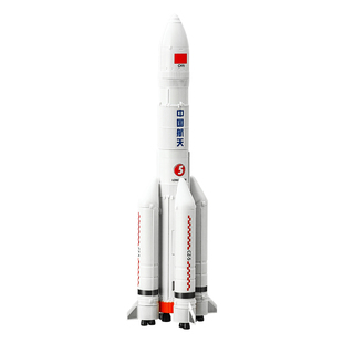 儿童新年礼物玩具女男孩益智6到12岁8拼装10大颗粒积木火箭队模型