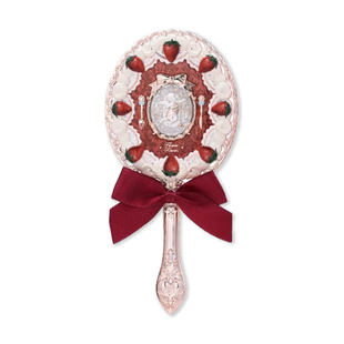 花知晓草莓丘比特系列手持镜挂件珍珠贝壳镜子可爱少女礼物闺蜜女