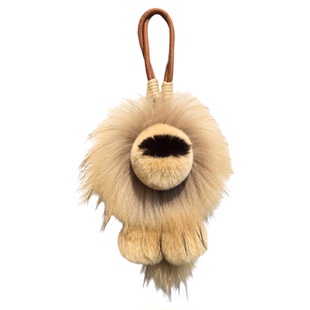 真獭兔毛可爱小狮子汽车钥匙扣挂件毛绒辛巴狮子公仔包包挂饰礼物