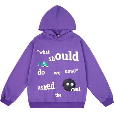 发泡印花秋冬休闲圆领卫衣