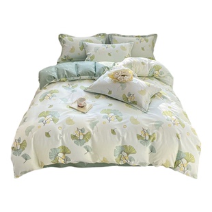 四件套纯棉全棉2025新款轻奢高级感主卧室床上被套床笠款四季通用