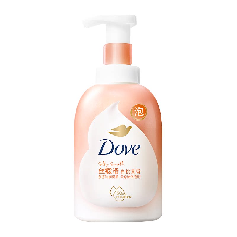 【下拉享补贴】Dove多芬云朵泡泡沐浴露氨基酸白桃果香洁面可用