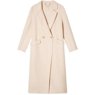 诗篇专选冬翻领羊毛羊驼毛兔毛双面呢外套毛呢大衣