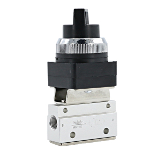 MOV-02机械阀手动阀气阀旋钮杠杆滚轮行程限位按钮气控阀气动开关