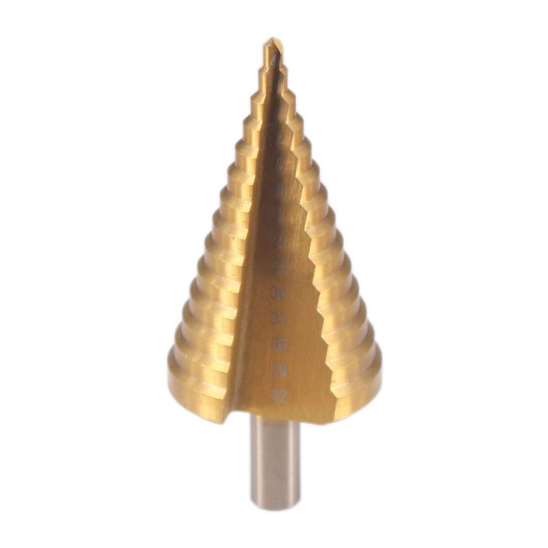 三角柄台阶钻阶梯钻头宝塔钻开孔孔器钢铁板4-42mm