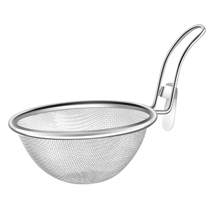 304不锈钢火锅漏勺专用厨房家用挂边粉篱捞面勺漏网油炸过滤网篮