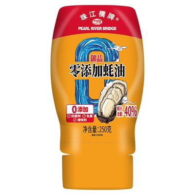 珠江桥牌0添加御品蚝油250g