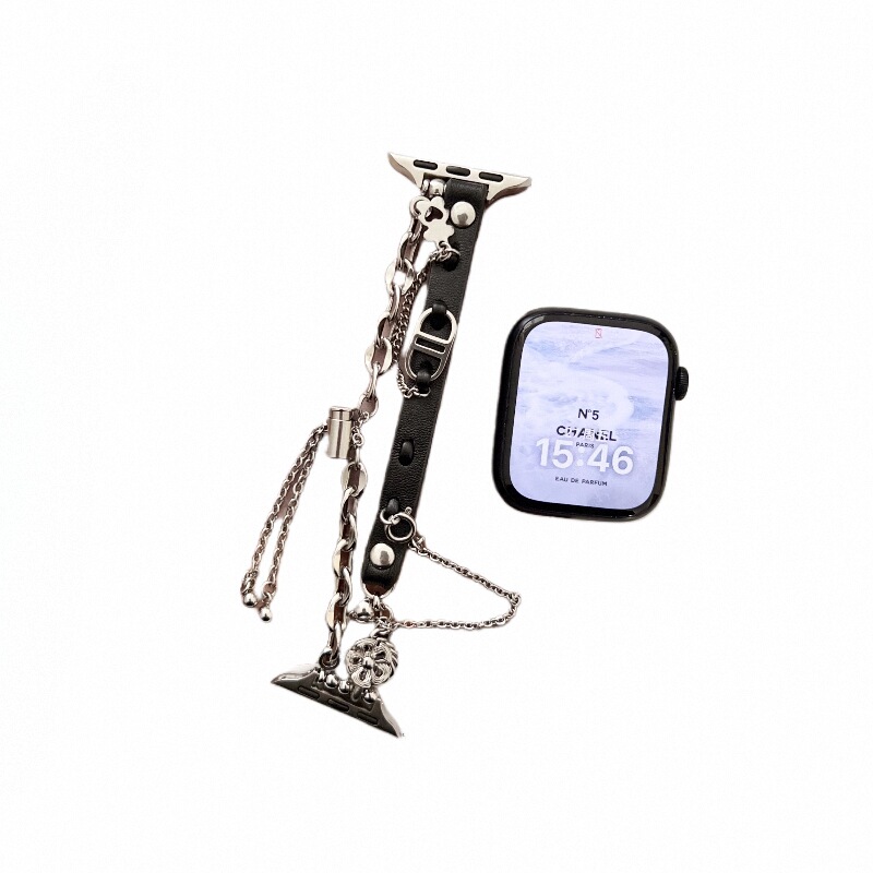 小猪鼻款适用AppleWatchS9/S10代不锈钢手表带iwatch8苹果手表se7