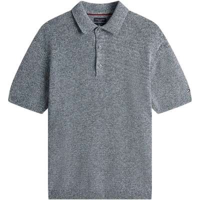 Tommy男装肌理感宽松针织POLO