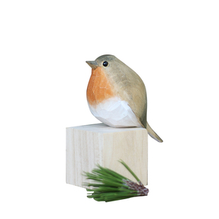 包邮 星球收容所 肥啾鸟系列木雕摆件 北欧风 小胖鸟 纯手工