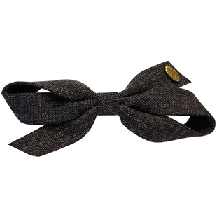 发夹女高级感布艺蝴蝶结金标碎发刘海夹侧边夹子BB夹鸭嘴夹发饰