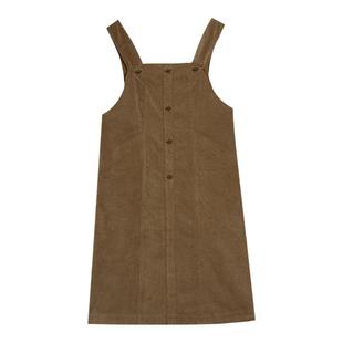 unbleu背带连衣裙女小个子秋季新款高级好看女装复古宽松吊带裙子