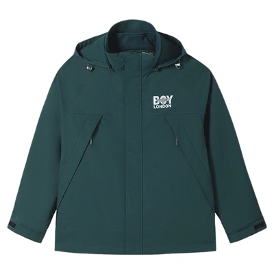 BOYLONDON秋冬潮牌男女同款三合一摇粒绒户外防水冲锋外套N23902