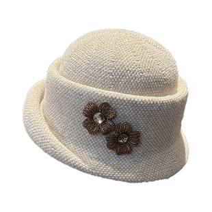 法式赫本风卷边礼帽2025新款时尚气质显脸小渔夫帽子女冬优雅盆帽