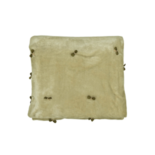 CASTLE GARDEN亲肤立体树叶双层多功能绒毯 树叶毯 乳白 蕨绿