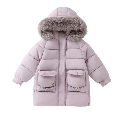冬儿童羽绒棉衣女童甜美加厚外套