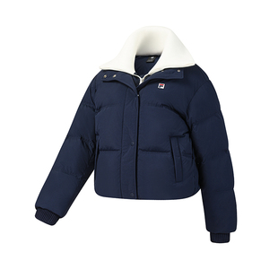 FILA 斐乐官方女士羽绒服2025冬新款网球运动假两件宽松保暖外套