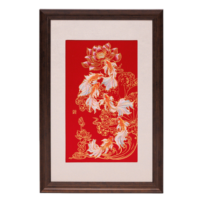 非遗云锦装饰画新中式挂画