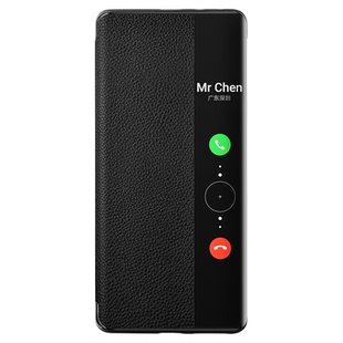 适用华为mate40pro手机壳 mate70真皮保护套翻盖式防摔全包曲面屏mate40pro+女款超薄mate40高档奢华Pura70
