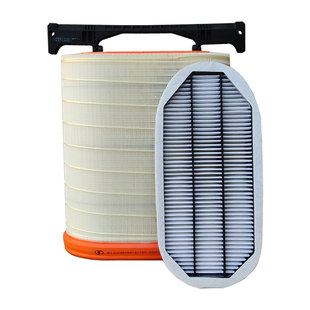 适配陕汽德龙新m3000sx6000空滤国六430/460马力纳米蜂窝空气滤芯