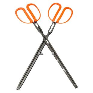 老式铁火钳家用烧火环卫工人拾取器夹煤碳柴火钳子加长夹子垃圾夹