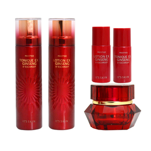专柜正品its skin伊思红参蜗牛水乳套装三件套滋润补水保湿霜套盒