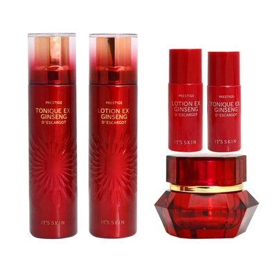 伊思its蜗牛红参套装保湿水乳霜