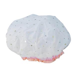 顺丰包邮Edo加厚浴帽防水沐浴帽双层头套防油烟帽星星款洗澡发套