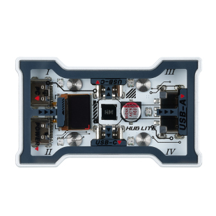 【新品】HMHUB HUBLite U转Type-c OLED显示屏 按键交互拓展坞