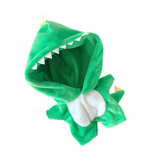 现货娃衣10cm20cm套装卡通立体恐龙连体衣睡衣玩偶棉花娃娃衣服