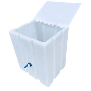 PE大容量食品级立式翻盖水桶家用卫生间厨房养鱼方形鱼缸塑料水箱