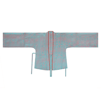 谜阿凰【青荧对襟衫】原创唐制春夏汉服上衣蓝色大码日常通勤女款