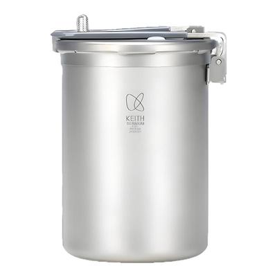 KEITH铠斯纯钛炒锅户外锅无涂层