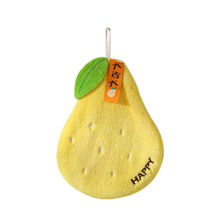 Auramoon.Accurate.擦手巾挂式可爱卡通水果擦手巾珊瑚绒 | 核准