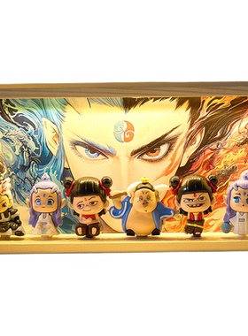 哪吒小夜灯装饰摆件礼物