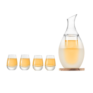 哲品温酒壶冰镇酒器清酒具分酒壶耐热玻璃酒杯暖酒壶婚庆乔迁送礼