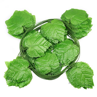 仿真葡萄叶藤条藤蔓植物树叶子管道吊顶装饰花藤假花塑料绿叶缠绕