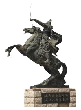 传统历史将军骑马雕塑像定制户外大型玻璃钢仿铜骑马主题人物雕像