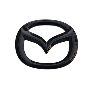 专用阿特兹车标马自达3昂克赛拉改装件CX4碳纤纹前后标亮黑车尾标