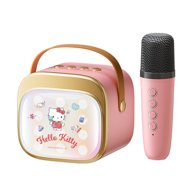三丽鸥儿童话筒音响一体麦克风无线蓝牙音箱家用唱k歌男女孩玩具