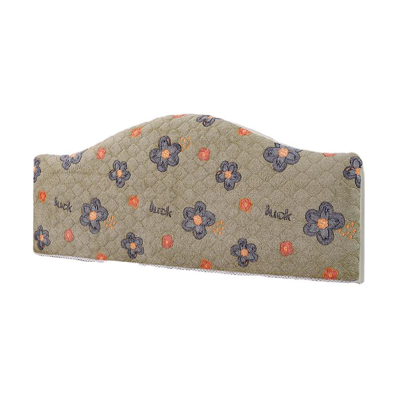 定制老式欧式床头罩异形弧形凹凸形半圆万能床头套加厚靠背罩全包