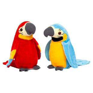 会说话的鹦鹉唱歌拍翅膀跳舞玩偶复读学说话歌舞儿童毛绒玩具礼物