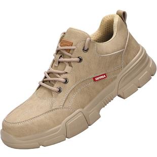 劳保鞋男款士防砸防刺钢头绝缘轻便软底防水老保带钢板冬季工作鞋