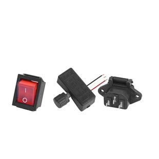 电动喷雾器调速器12V调节开关调位器农用打药机配件调速开关插座